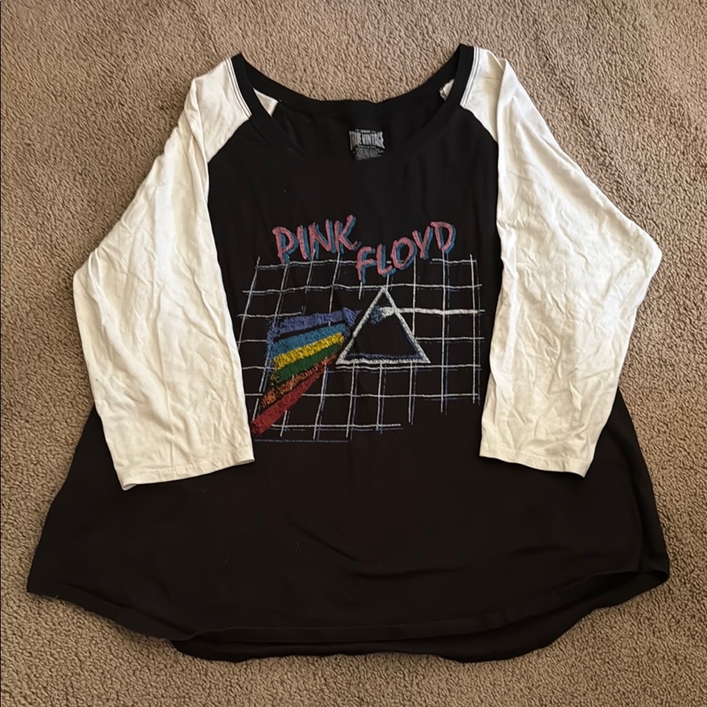 Pink Floyd Black and White Women's Top